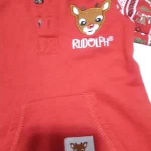 Baby Christmas Rudolph one piece